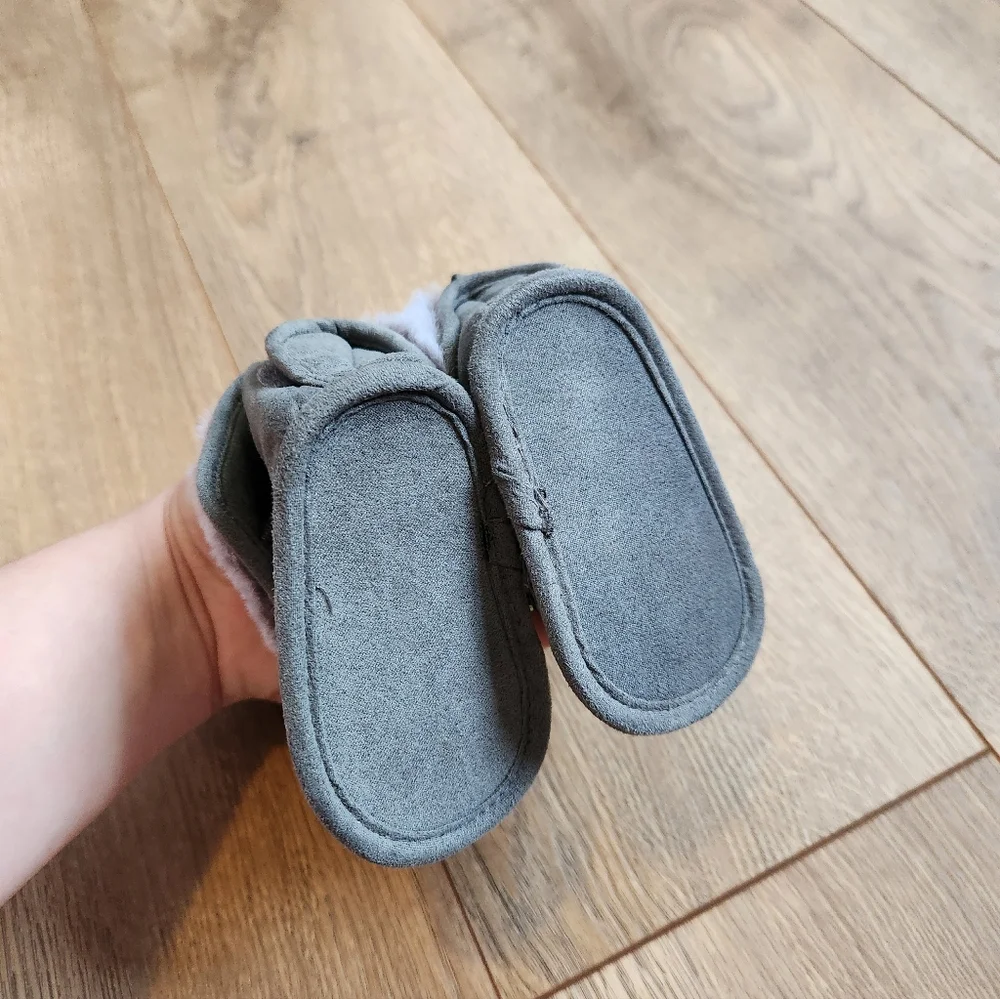 Gray and Silver Baby Girl sequins Boots